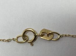 cadena oro 18k con circonita 22cm 
