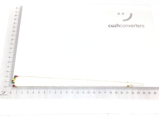 cadena oro 18k con circonita 22cm 