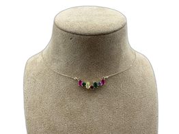 cadena oro 18k con circonita 22cm 