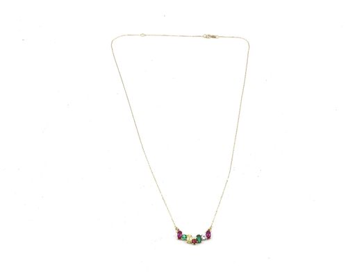 cadena oro 18k con circonita 22cm 
