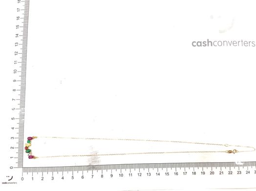 cadena oro 18k con circonita 22cm 