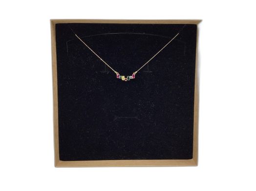 cadena oro 18k con circonita 22cm 