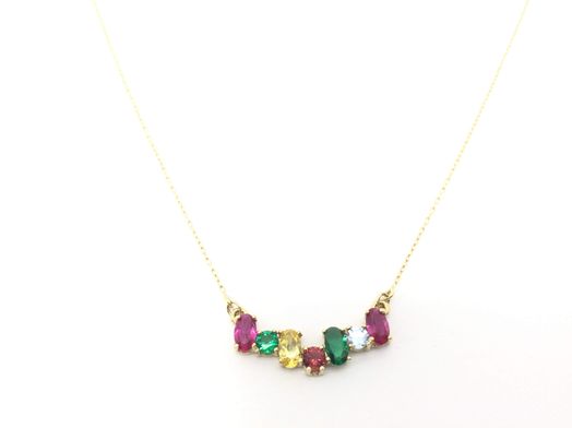 cadena oro 18k con circonita 22cm 