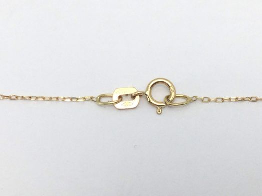 cadena oro 18k con circonita 22cm 