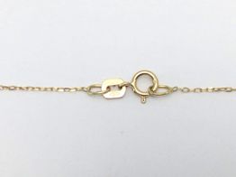 cadena oro 18k con circonita 22cm 