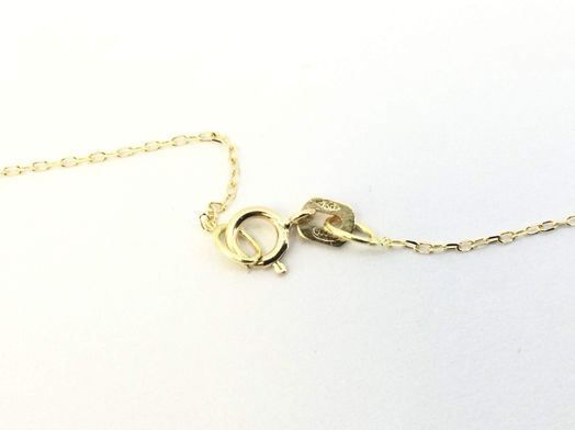 cadena oro 18k con circonita 22cm 
