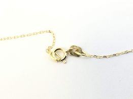 cadena oro 18k con circonita 22cm 