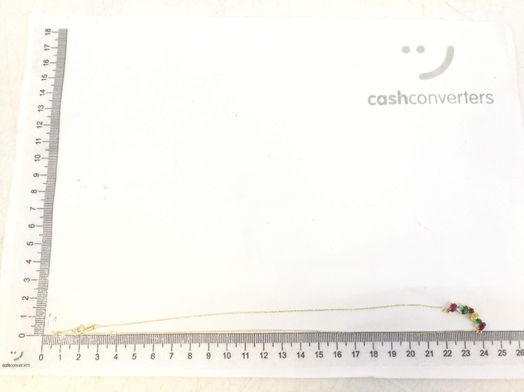 cadena oro 18k con circonita 22cm 