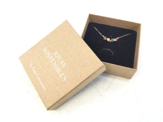 cadena oro 18k con circonita 22cm 