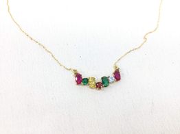 cadena oro 18k con circonita 22cm 
