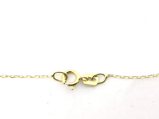 cadena oro 18k con circonita 22cm 