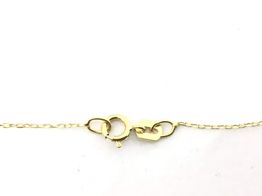 cadena oro 18k con circonita 22cm 