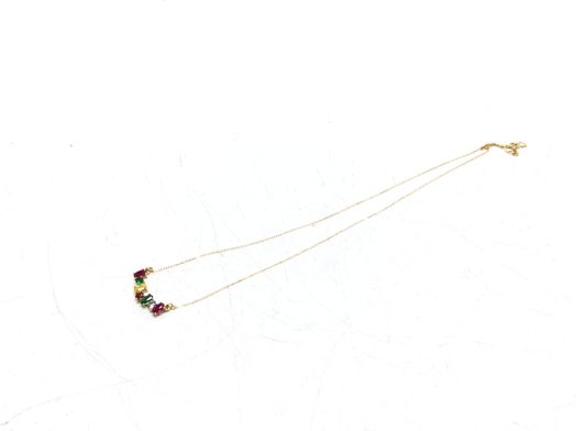 cadena oro 18k con circonita 22cm 