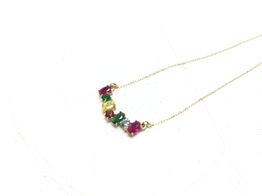 cadena oro 18k con circonita 22cm 