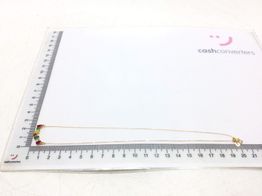 cadena oro 18k con circonita 22cm 