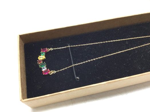 cadena oro 18k con circonita 22cm 