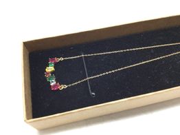 cadena oro 18k con circonita 22cm 