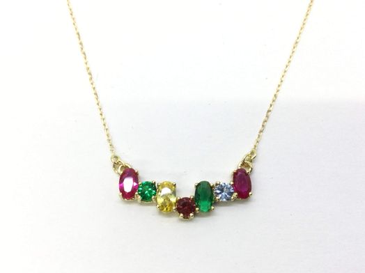 cadena oro 18k con circonita 22cm 