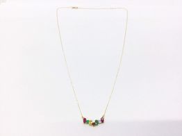 cadena oro 18k con circonita 22cm 