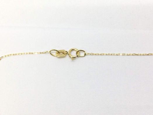 cadena oro 18k con circonita 22cm 