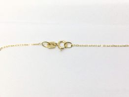 cadena oro 18k con circonita 22cm 