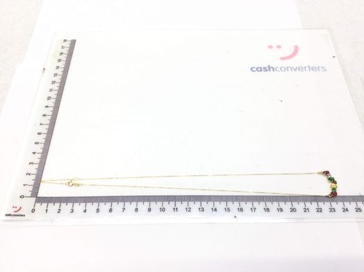 cadena oro 18k con circonita 22cm 