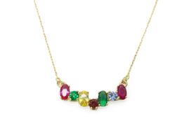 cadena oro 18k con circonita 22cm 
