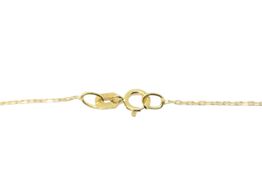 cadena oro 18k con circonita 22cm 