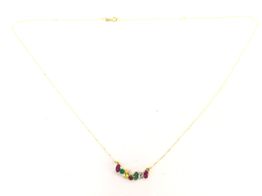 cadena oro 18k con circonita 22cm 