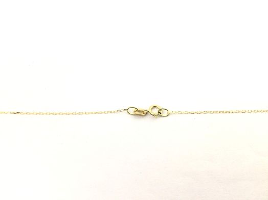 cadena oro 18k con circonita 22cm 
