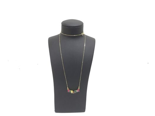 cadena oro 18k con circonita 22cm 