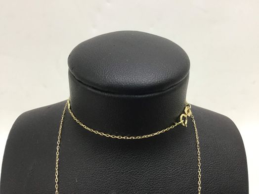 cadena oro 18k con circonita 22cm 