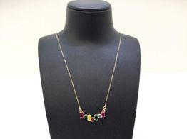 cadena oro 18k con circonita 22cm 