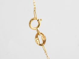 cadena oro 18k con diamante 22.5cm 