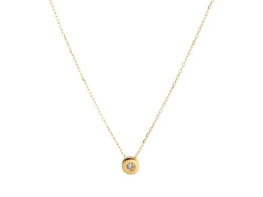 cadena oro 18k con diamante 22.5cm 