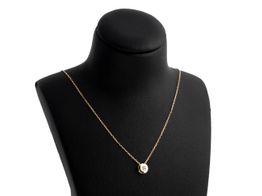 cadena oro 18k con diamante 22.5cm 