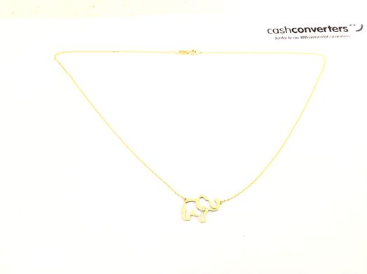 cadena oro 18k con circonita 22cm 