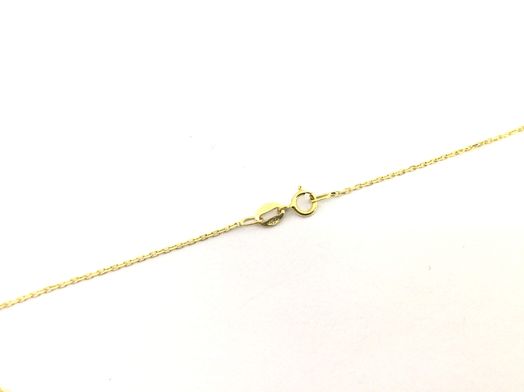 cadena oro 18k con circonita 22cm 