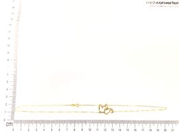 cadena oro 18k con circonita 22cm 