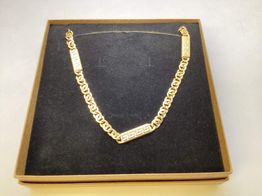 corrente ouro 18k con sem pedra 30cm 