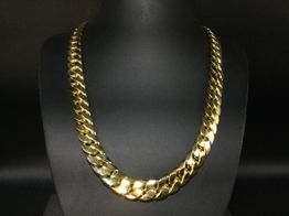 cadena oro 18k con circonita 30cm 