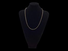 cadena oro 18k con circonita 30cm 