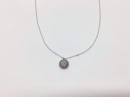 cadena oro 18k con diamante,moisanita 19cm 
