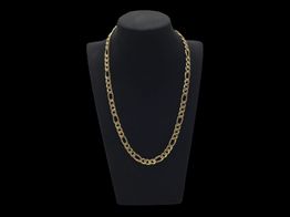 cadena oro 18k con circonita 25cm 