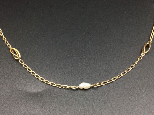 cadena oro 14k 33cm 