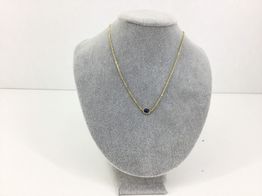 Cadena Oro 14k Con Zafiro 19cm