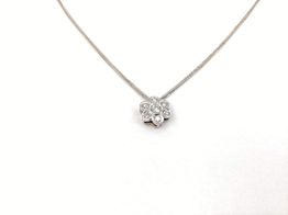 Cadena Oro 18k Con Diamante 22cm