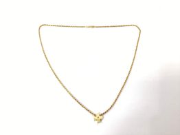 Cadena Oro 18k Con Circonita 25cm