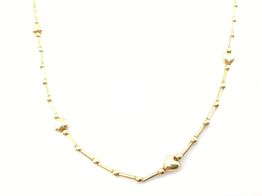 corrente ouro 18k con sem pedra 21cm 