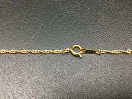 cadena oro 18k 30cm 